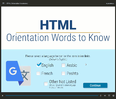 Language functionality demonstration
