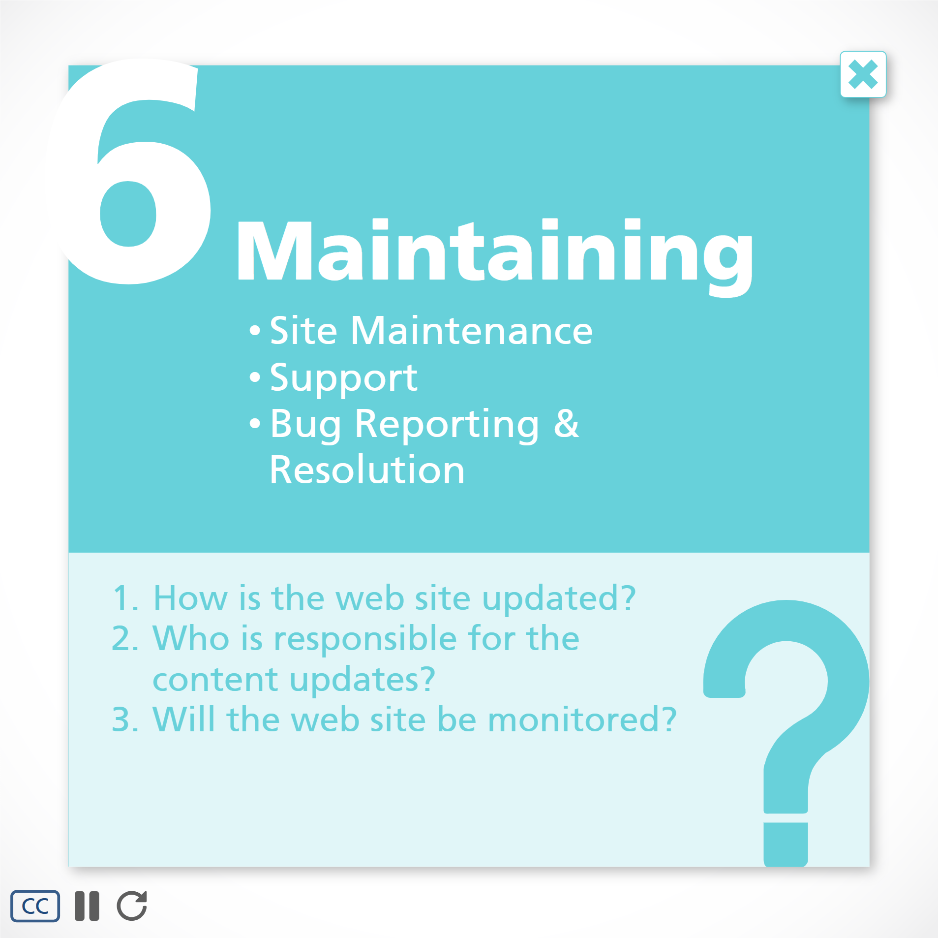 Maintain phase details